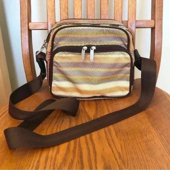 LeSportsac Crossbody,  Abstract Print, Multicolor, 10” x 9” x 4.5” - Picture 11 of 11